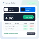 WCAG Color Contrast Checker